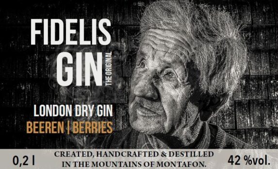 Etikett von Sälys Fidelis Gin