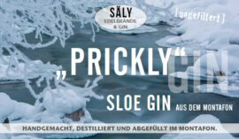 Etikett für Sälys Prickly Gin