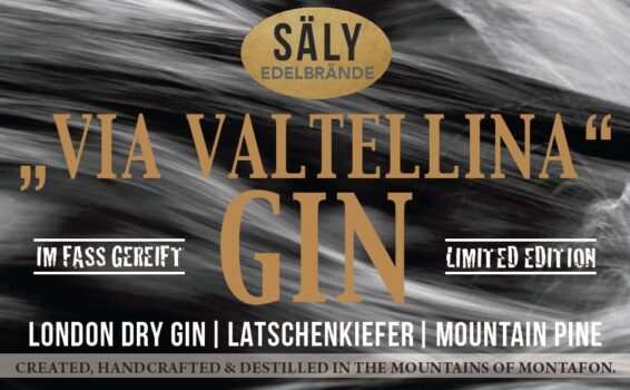 Etikett von Sälys Via Valtellina Gin