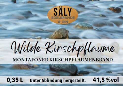 Etikett von Säliy Wilde Kirschpflaume